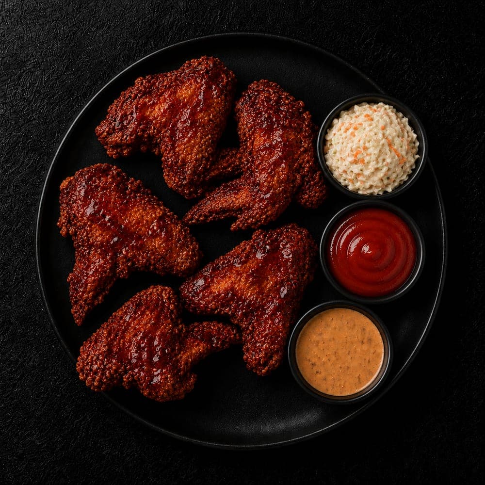 Hot n Crispy Barbeque Wings (5 pcs)