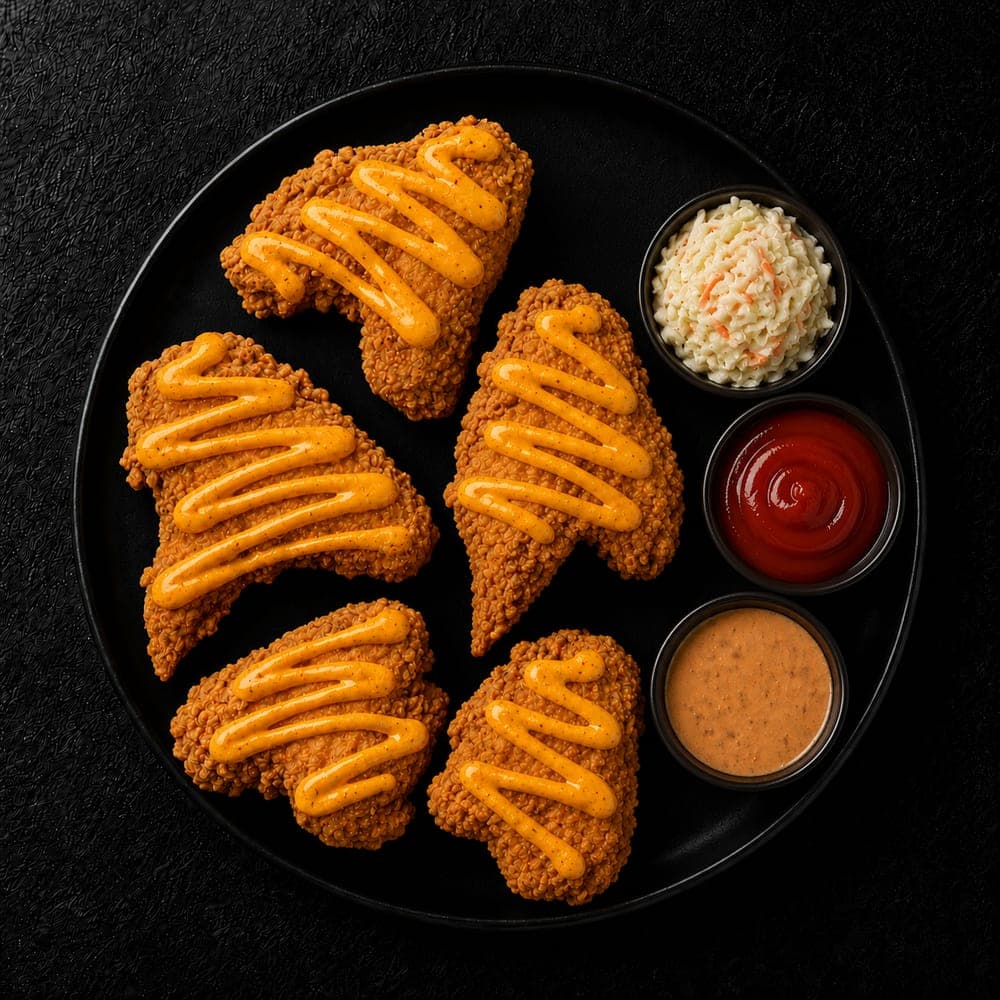 Hot n Crispy Cheesy Wings (5 pcs)