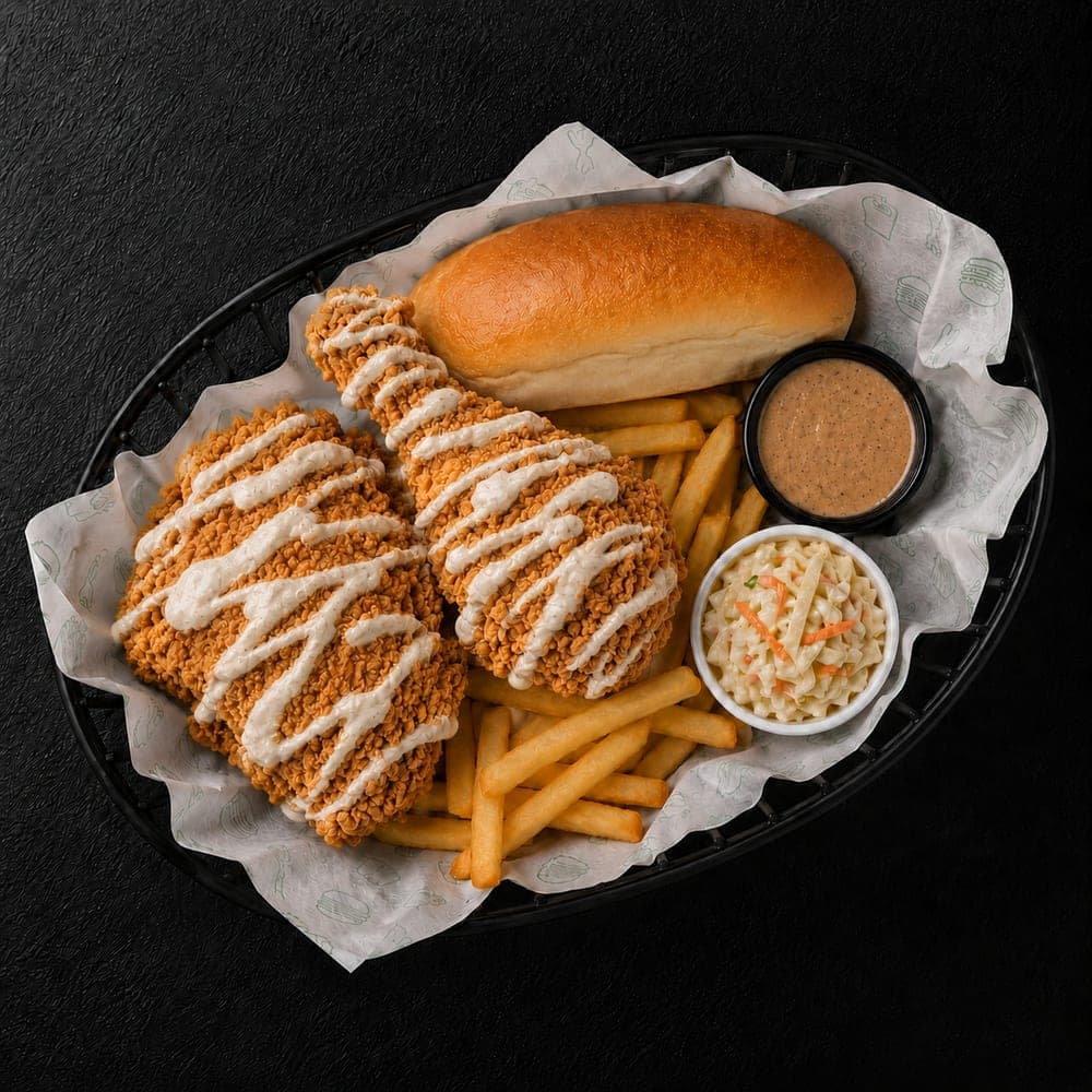 Chicken Mayo Garlic Broast Qtr Leg/Chest