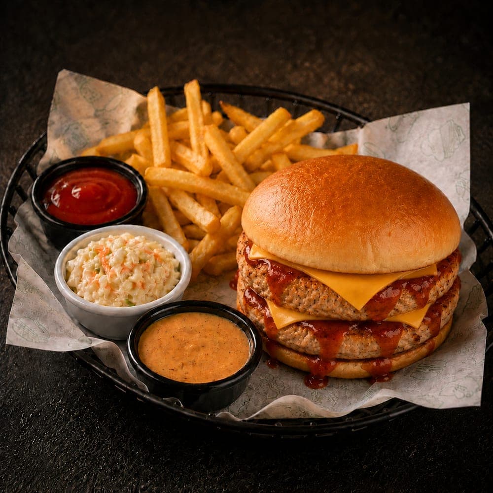 Chicken Cheese Burger (Double Patty)