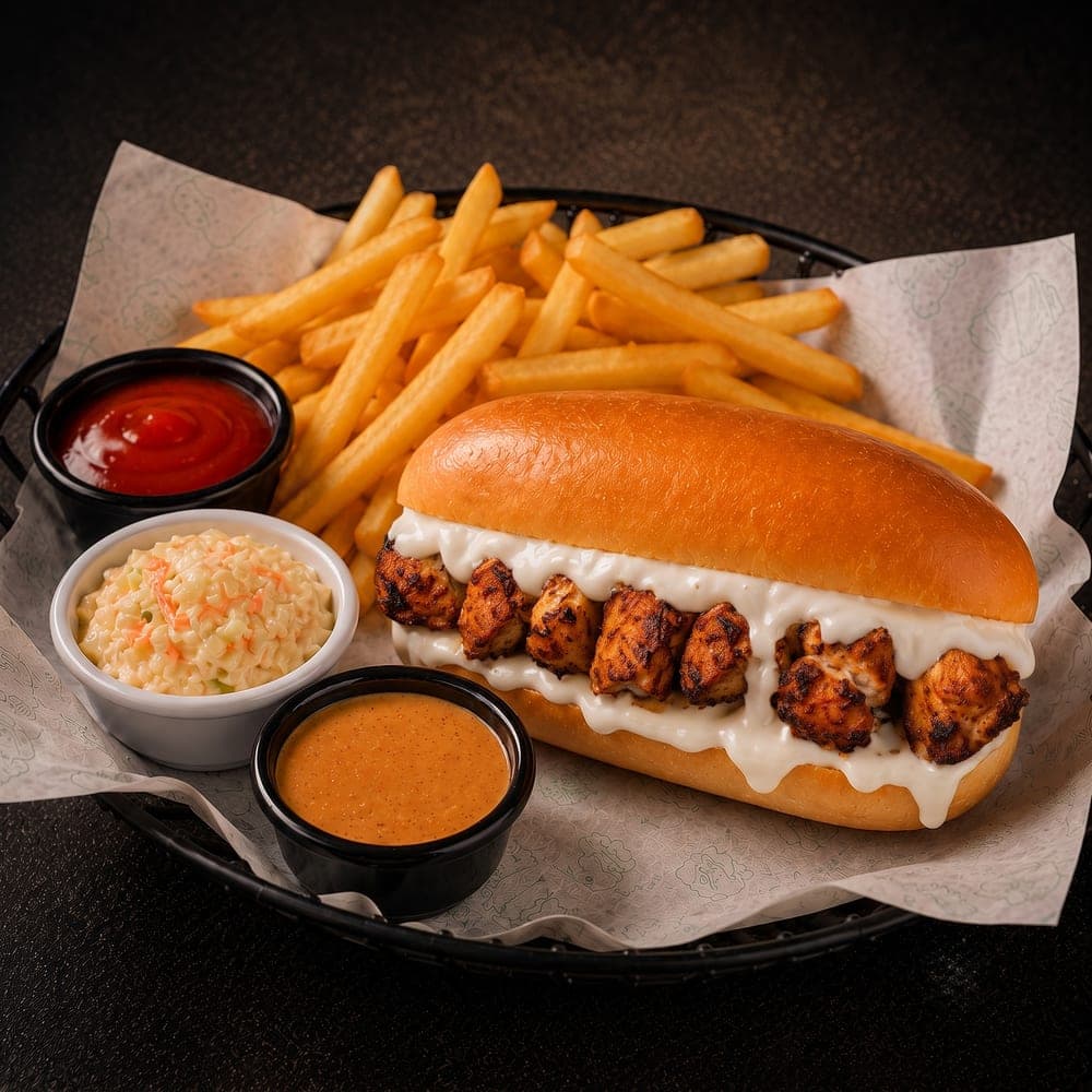 Chicken Tikka Boti Sub Burger